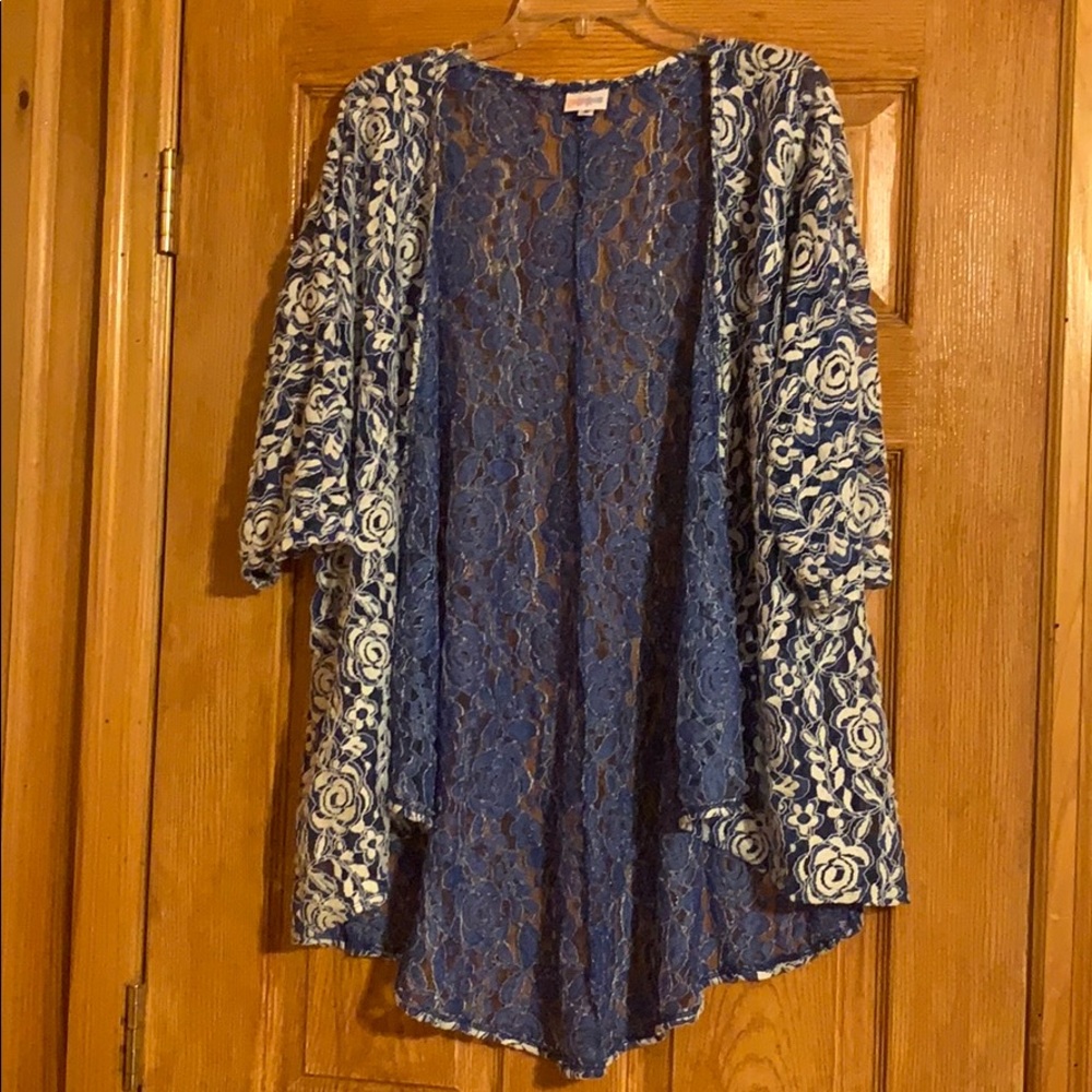 Blue cardigan